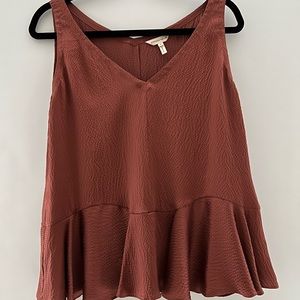 Rebecca Taylor silk peplum tank